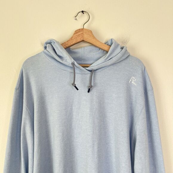 Rhoback Hesi Performance Hoodie Mens 3XL Light Blue Pullover Golf Stretch - Picture 2 of 6